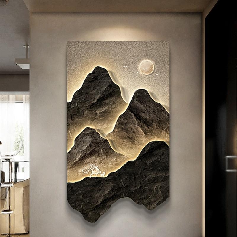 ChandeliersDecor.com-LED Wall Art-Mountains Wall Light - Perfect Mountains Wall Light