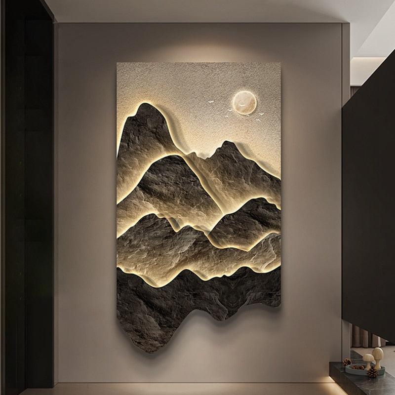 ChandeliersDecor.com-LED Wall Art-Mountains Wall Light - Perfect Mountains Wall Light