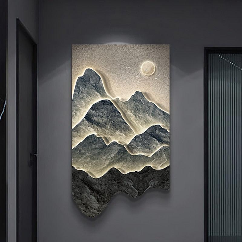 ChandeliersDecor.com-LED Wall Art-Mountains Wall Light - Perfect Mountains Wall Light