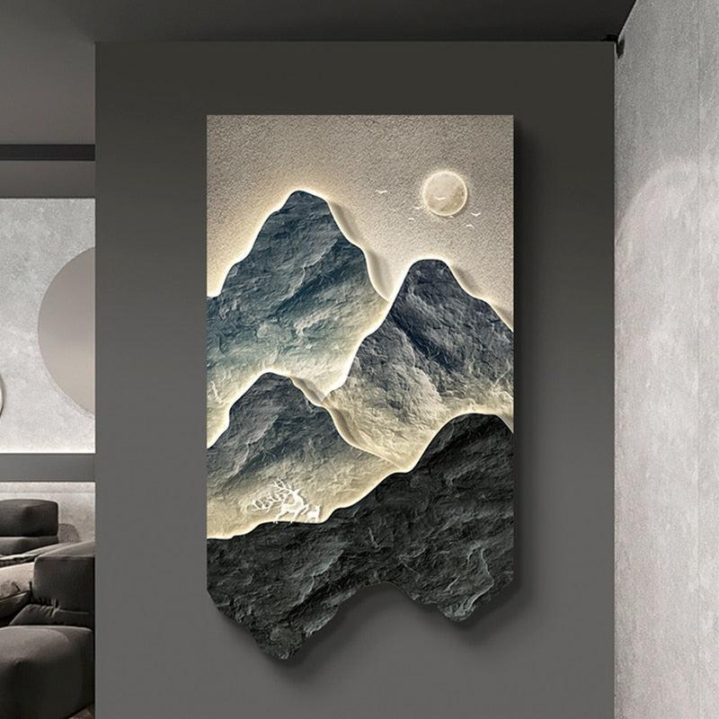 ChandeliersDecor.com-LED Wall Art-Mountains Wall Light - Perfect Mountains Wall Light