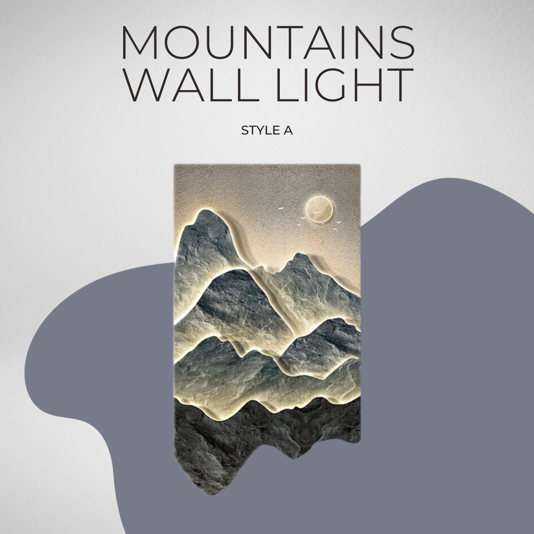 ChandeliersDecor.com-LED Wall Art-Mountains Wall Light - Perfect Mountains Wall Light