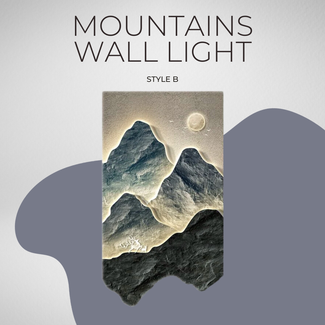 ChandeliersDecor.com-LED Wall Art-Mountains Wall Light - Perfect Mountains Wall Light