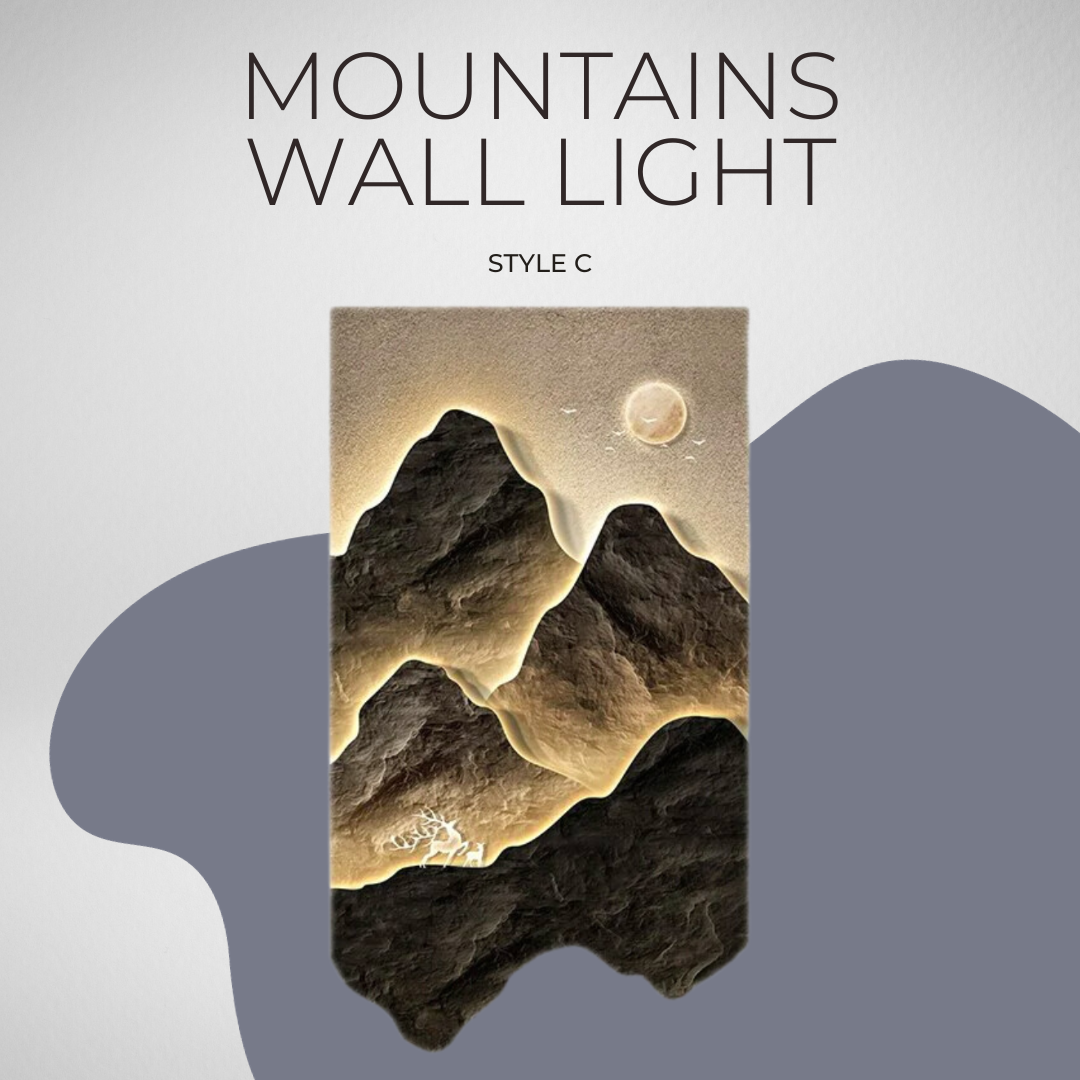 ChandeliersDecor.com-LED Wall Art-Mountains Wall Light - Perfect Mountains Wall Light