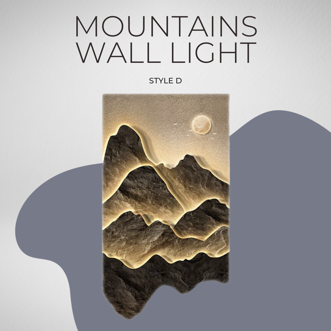 ChandeliersDecor.com-LED Wall Art-Mountains Wall Light - Perfect Mountains Wall Light