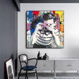 ChandeliersDecor.com-Wall Posters-Mr Brainwash Smile Canvas Wall Art - Eye-catching Design