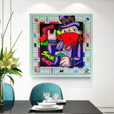 ChandeliersDecor.com-Monopoly Wall Poster-Mr Monopoly Canvas Art: The Perfect Board Game Collectible