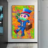 ChandeliersDecor.com-Monopoly Wall Poster-Mr Monopoly Goat Poster - High-Quality Print