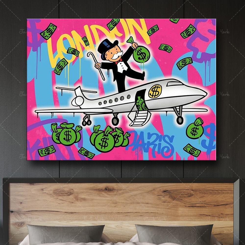 ChandeliersDecor.com-Monopoly Wall Poster-Mr Monopoly London Poster - Authentic Collectible Art