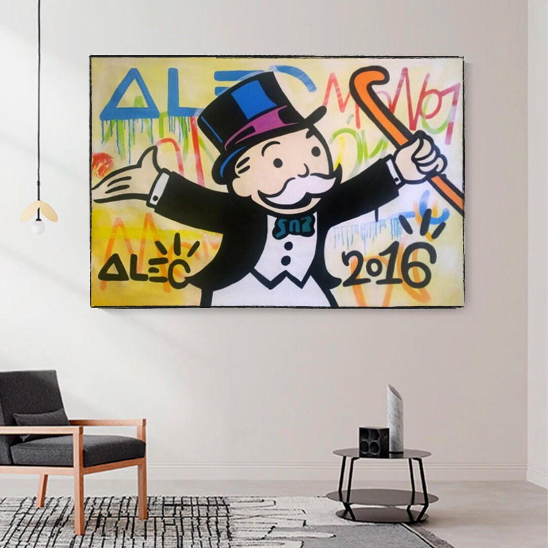 ChandeliersDecor.com-Monopoly Wall Poster-Mr Monopoly Magic art: Unleash Creative Potential