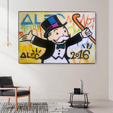 ChandeliersDecor.com-Monopoly Wall Poster-Mr Monopoly Magic art: Unleash Creative Potential