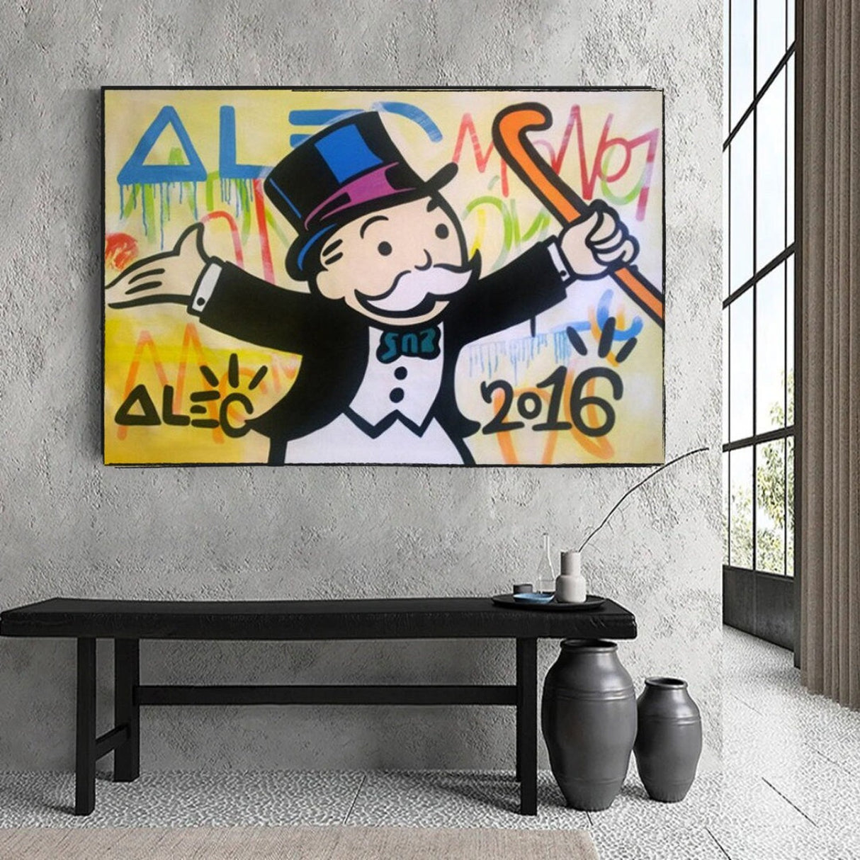 ChandeliersDecor.com-Monopoly Wall Poster-Mr Monopoly Magic art: Unleash Creative Potential