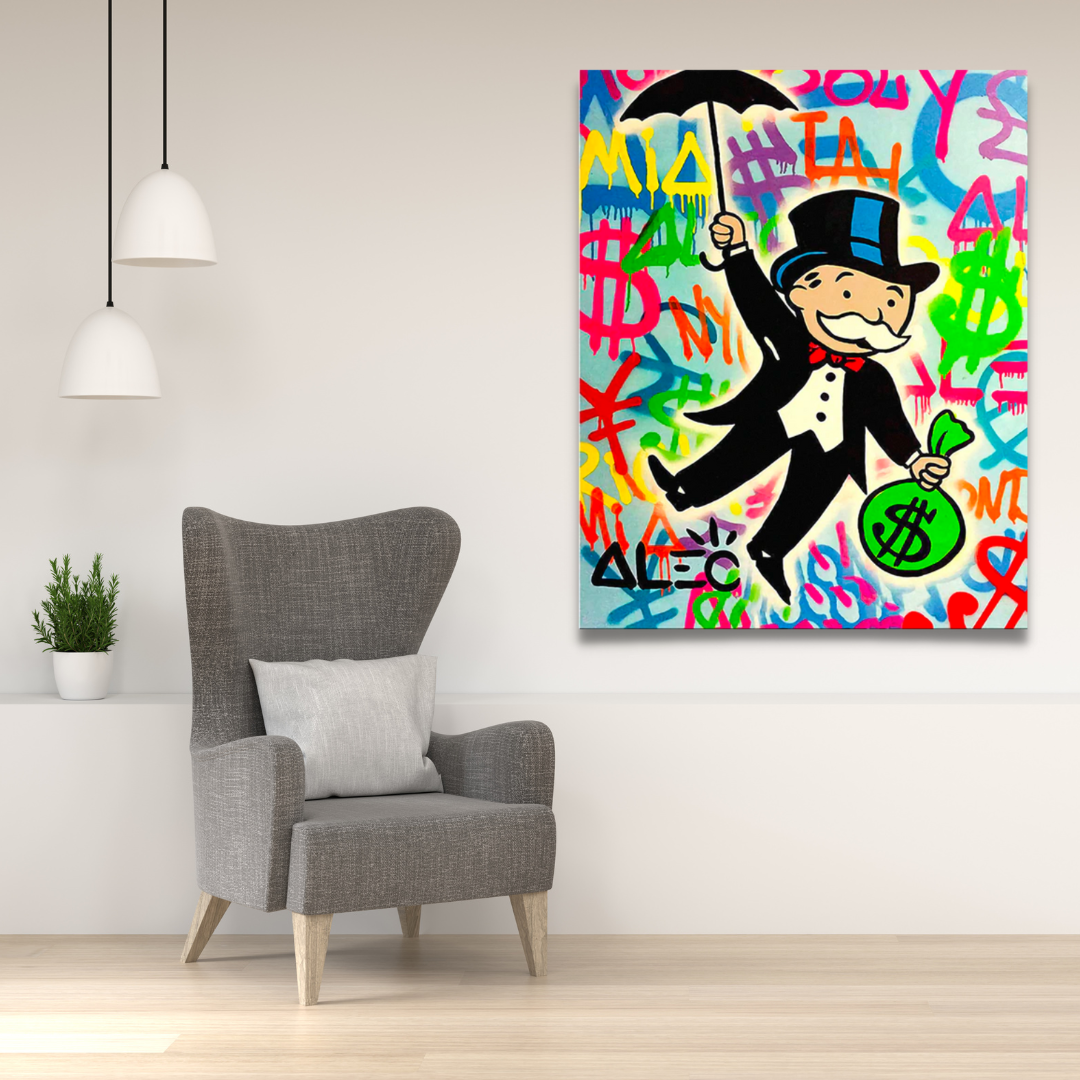 ChandeliersDecor.com-Monopoly Wall Poster-Mr Monopoly Money Man: The Ultimate Game-Changer!