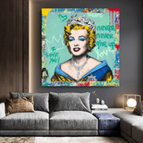 ChandeliersDecor.com-Wall Posters-Never Never Giveup Marilyn Poster - Embolden Your Courage