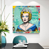 ChandeliersDecor.com-Wall Posters-Never Never Giveup Marilyn Poster - Embolden Your Courage