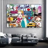 ChandeliersDecor.com-Wall Posters-New York Love Canvas Wall Art