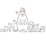 ChandeliersDecor.com-Nordic Cartoon Animal Wall Sticker