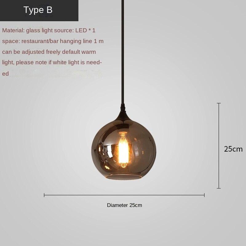 ChandeliersDecor.com-Kitchen Island-Nordic Glass LED Pendant Lights: Stylish Illumination