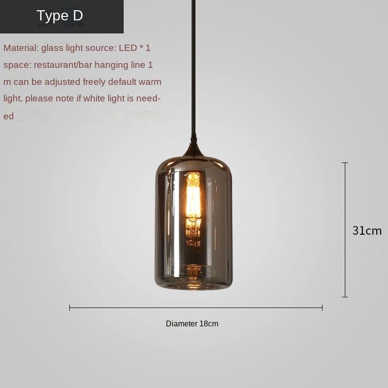 ChandeliersDecor.com-Kitchen Island-Nordic Glass LED Pendant Lights: Stylish Illumination