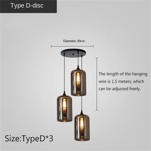 ChandeliersDecor.com-Kitchen Island-Nordic Glass LED Pendant Lights: Stylish Illumination