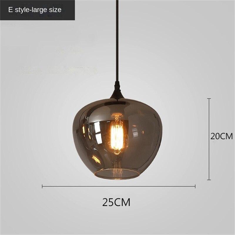ChandeliersDecor.com-Kitchen Island-Nordic Glass LED Pendant Lights: Stylish Illumination