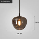 ChandeliersDecor.com-Kitchen Island-Nordic Glass LED Pendant Lights: Stylish Illumination