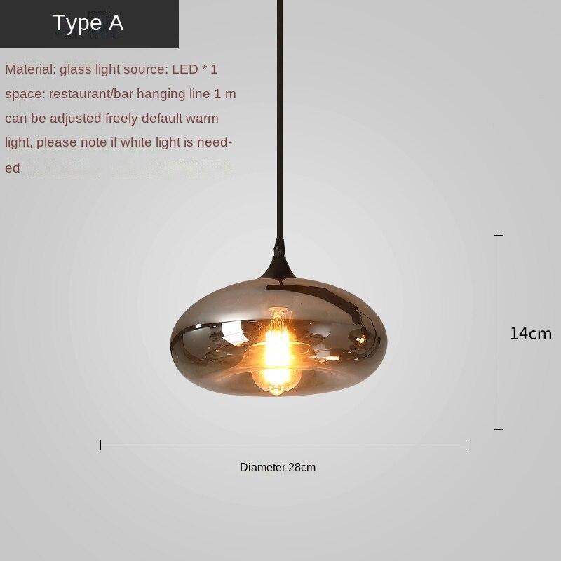ChandeliersDecor.com-Kitchen Island-Nordic Glass LED Pendant Lights: Stylish Illumination