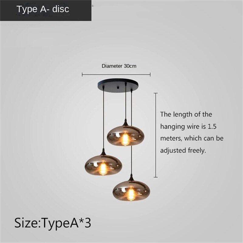 ChandeliersDecor.com-Kitchen Island-Nordic Glass LED Pendant Lights: Stylish Illumination