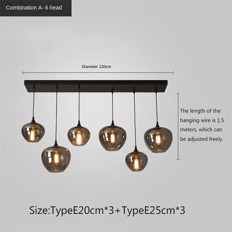 ChandeliersDecor.com-Kitchen Island-Nordic Glass LED Pendant Lights: Stylish Illumination