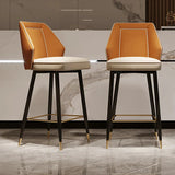 ChandeliersDecor.com-Bar Stools-Nordic Gourtas Leather Bar Chair Stool