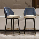 ChandeliersDecor.com-Bar Stools-Nordic Gourtas Leather Bar Chair Stool