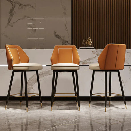 ChandeliersDecor.com-Bar Stools-Nordic Gourtas Leather Bar Chair Stool