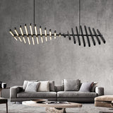 ChandeliersDecor.com-Kitchen Island-Nordic LED Chandelier - BlackWhite Pendant Office Lighting