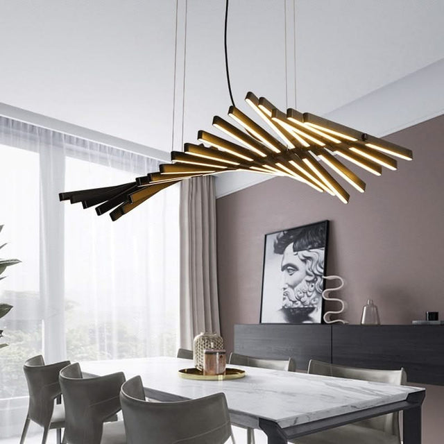 Nordic LED Chandelier - BlackWhite Pendant Office Lighting-ChandeliersDecor.com