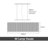 ChandeliersDecor.com-Kitchen Island-Nordic LED Chandelier - BlackWhite Pendant Office Lighting