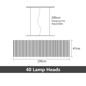ChandeliersDecor.com-Kitchen Island-Nordic LED Chandelier - BlackWhite Pendant Office Lighting
