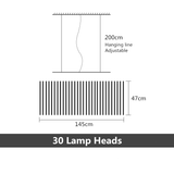 ChandeliersDecor.com-Kitchen Island-Nordic LED Chandelier - BlackWhite Pendant Office Lighting
