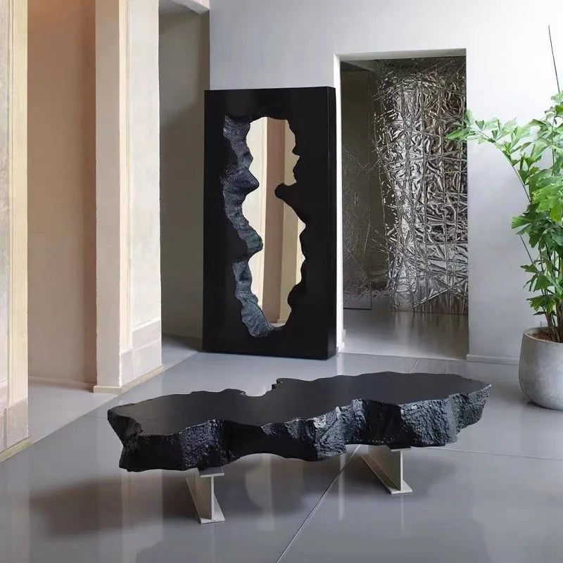 ChandeliersDecor.com-Coffee Tables-Nordic Modern Minimalist Glass Fiber-Reinforced Plastic Coffee Table