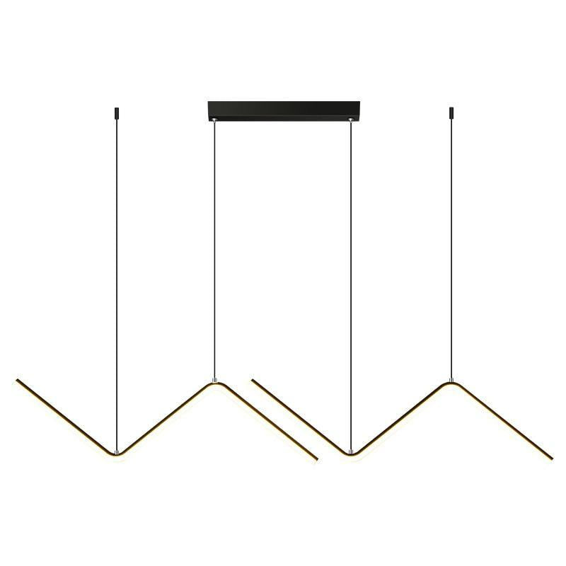 ChandeliersDecor.com-Kitchen Island-Nordic Pendant Light Art Line LED Hanging Lamp