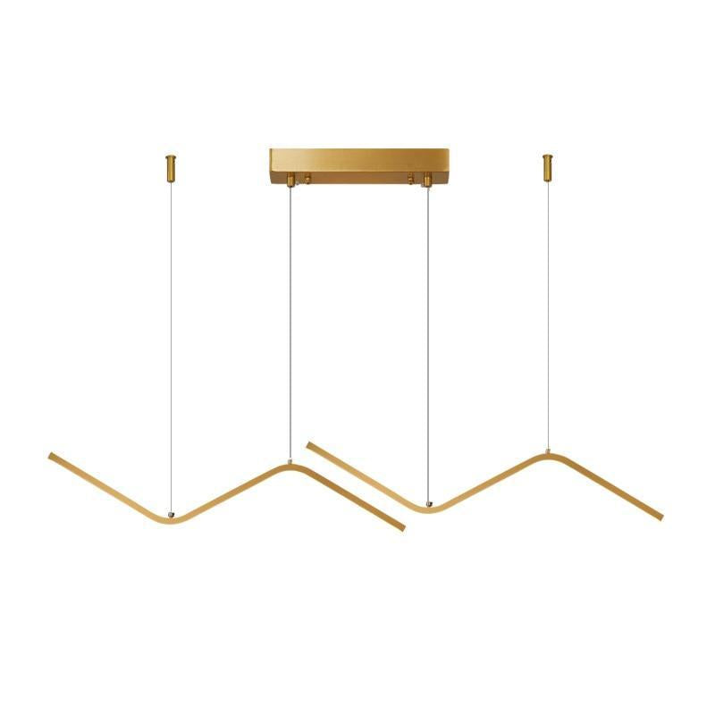 ChandeliersDecor.com-Kitchen Island-Nordic Pendant Light Art Line LED Hanging Lamp