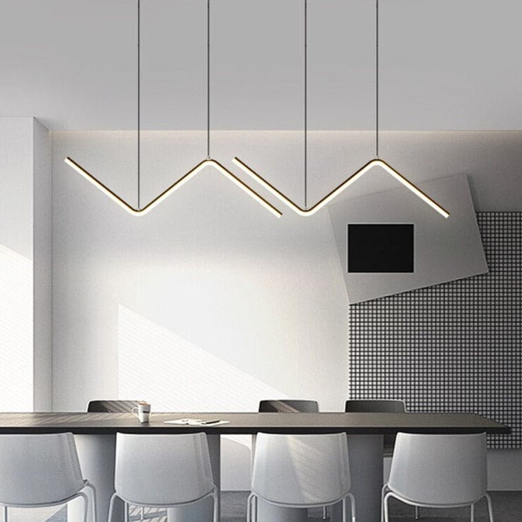 ChandeliersDecor.com-Kitchen Island-Nordic Pendant Light Art Line LED Hanging Lamp