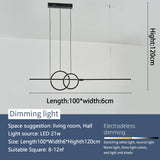 ChandeliersDecor.com-Kitchen Island-Nordic Simple LED Chandelier for Kitchen Dining Room Hanging Lamp