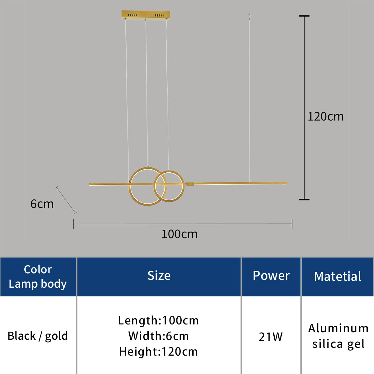 ChandeliersDecor.com-Kitchen Island-Nordic Simple LED Chandelier for Kitchen Dining Room Hanging Lamp