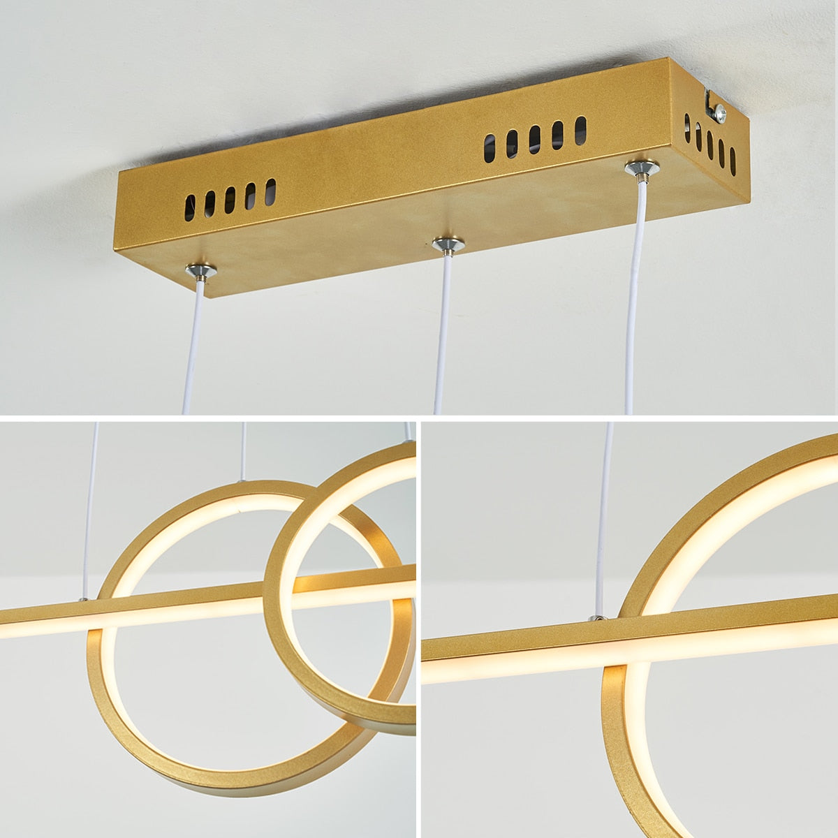 ChandeliersDecor.com-Kitchen Island-Nordic Simple LED Chandelier for Kitchen Dining Room Hanging Lamp