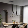 ChandeliersDecor.com-Kitchen Island-Nordic Simple LED Chandelier for Kitchen Dining Room Hanging Lamp