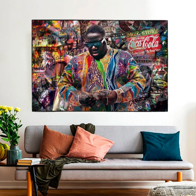 ChandeliersDecor.com-Musicians Wall Art-Notorious BIGGIE Smalls & Tupac Canvas Wall Art