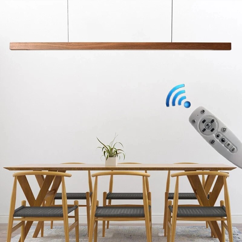 ChandeliersDecor.com-Kitchen Island-Oak Wood Ceiling Bar Wooden LED Pendant Light