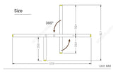 ChandeliersDecor.com-Kitchen Island-Oak Wood Kitchen Island LED Light Bar