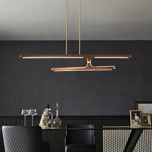 ChandeliersDecor.com-Kitchen Island-Oak Wood Kitchen Island LED Light Bar