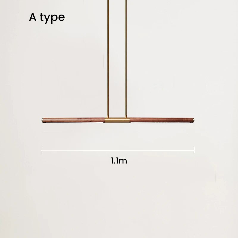 ChandeliersDecor.com-Kitchen Island-Oak Wood Kitchen Island LED Light Bar