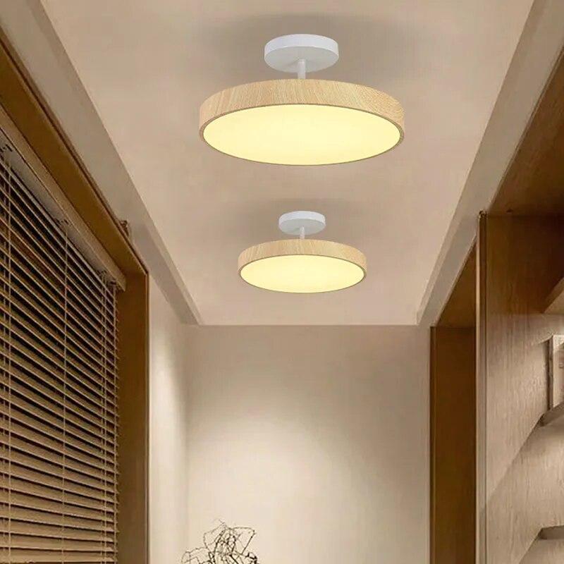 ChandeliersDecor.com-Ceiling Chandelier-Oak Wood Pendant Ceiling Light